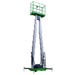 Best Double Mast Manual Pushing Vertical Lifting Platform For 10m Platform Height wholesale