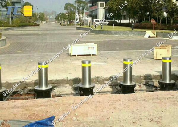 Cheap High Security Automatic Rising Bollards , 5mm Thickness Smart Bollards for sale