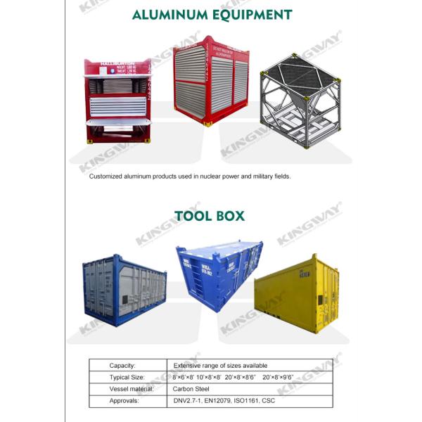 20FT DNV 2.7-1 Certified Offshore Container Dry Storage Solution with and Internal Dimensions of 5880mm*2330mm*2257mm