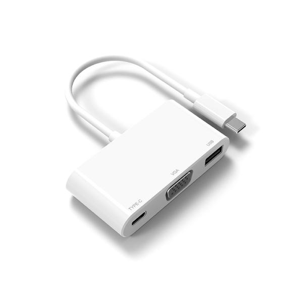 Cheap White Portable Macbook Pro Thunderbolt 3 Adapter High Speed Data Transfer for sale