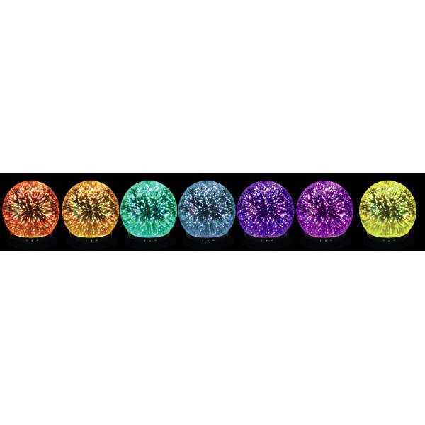 Hot 3D glass ball shape aroma diffuser,LED color changing diffuseing mister,essential oil diffuser