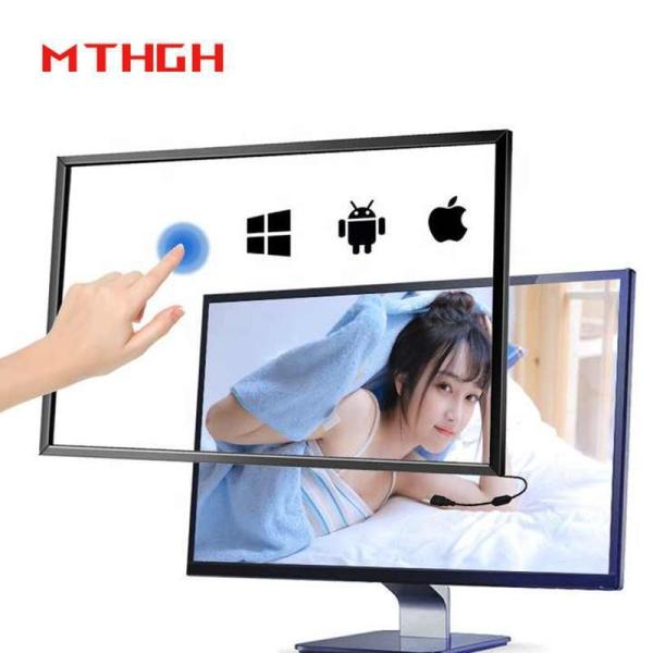 Cheap 55 Inch High Transmission IR Touch Screen DC 5V Power Supply And More Than 90% Light Transmission for sale