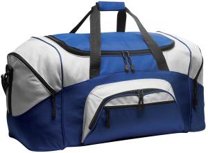 Best 600D Polyester Personalized Sports Duffle Bags Blue Color H32.4cm X W69.2cm X D34.3cm wholesale