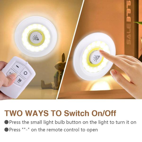 Tap On/OFF Switch Battery Operated Cabinet Light