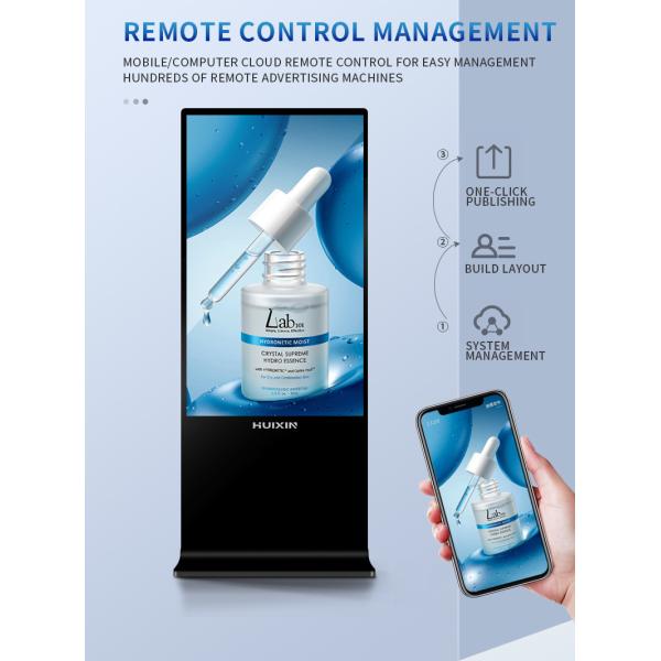 High Brightness Floor Standing Advertising Digital Signage Display Kiosk Digital Signage and Displays