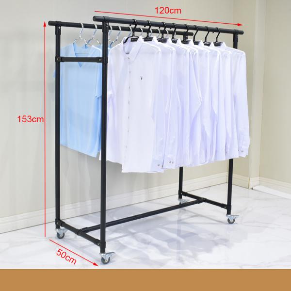 Cheap Stable Structure Clothes Laundry Drying Rack Iron Clothing Rack For Shop for sale