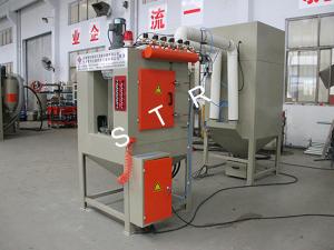 China Rotary Sandblasting Machine Automatic Frequency Control Drum Turning Speed on sale