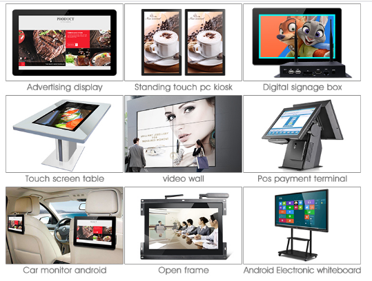 Hd Video Media Player Transparent LCD Video Wall Support H.264 MPEG2