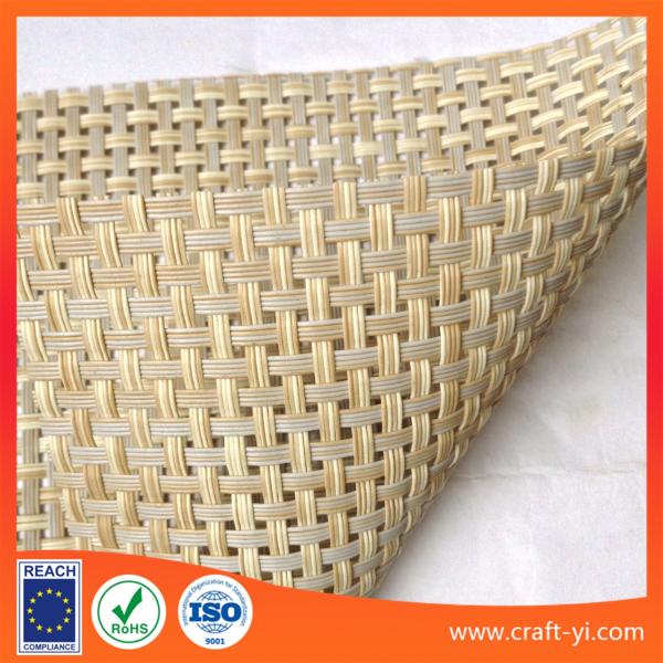 light rattan color Textilene mesh fabric for sun lounger outdoor chair fabric 4X4 woven
