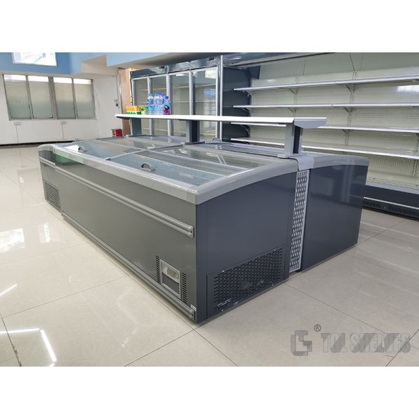 CE Certificate Supermarket Display Freezer , Retail Refrigerator Display 780L-1980L