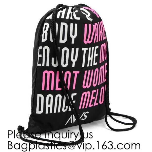Multicolor Drawstring Backpack Bags Sports Cinch Sack String Backpack Storage Bags For Gym Traveling Backpack Drawstring