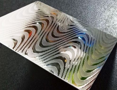 Embossed Personalized Laminated Steel Plates For Plastic Card Laminator Use