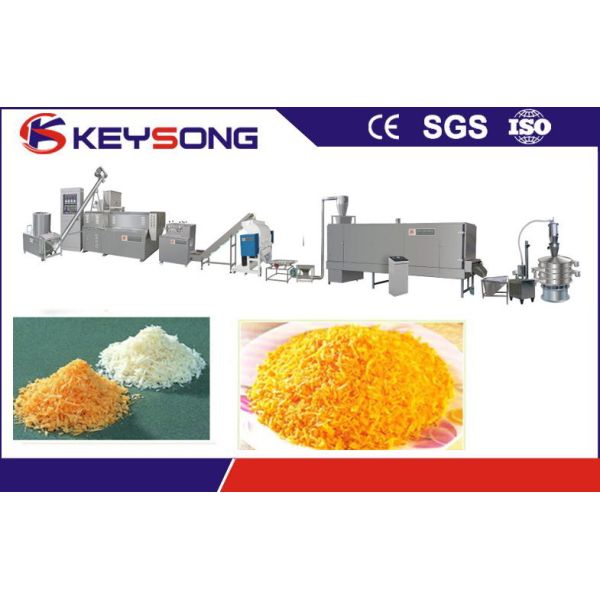 Industrial Panko Breadcrumb Making Machine Food Production Line Steady Performance