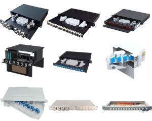 CRSS Fibre Optic Patch Panel , 1U Fiber Patch Panel LC SC FC ST 483mm Width