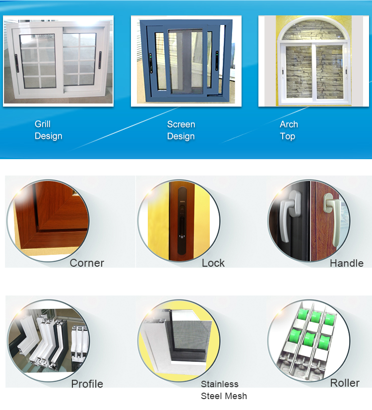 Thermal Break Multi Function Home Aluminum Sliding Fronts Doors And Windows Glass Soundproof