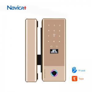Best Aluminum Alloy Sliding Glass Door Smart Lock Ttlock App Fingerprint Password wholesale