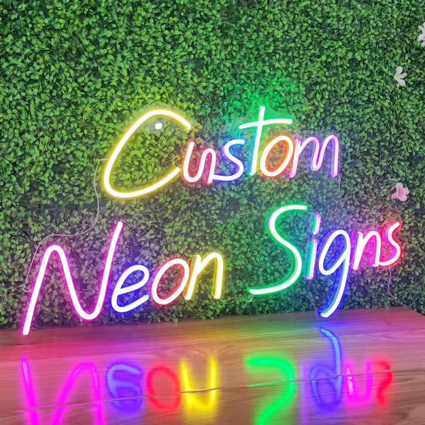 Cheap Wedding Party LED Neon Sign 6mm 8mm  10mm RGB Backboard Type Commercial Neon Signs for sale