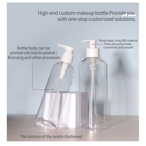 PET Hand Soap Dispenser Bottle Square Foam Dispenser Bottle 500ml For Lotion Shampoo