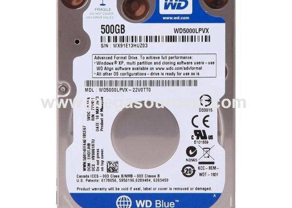 Cheap 2.5" Western Digital Blue WD5000LPVX 500GB 5400 RPM 8MB SATA Laptop Hard Drive for sale