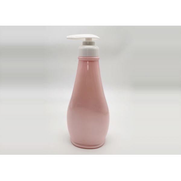500ml Round PET Plastic Cosmetic Bottles With Lotion Pump