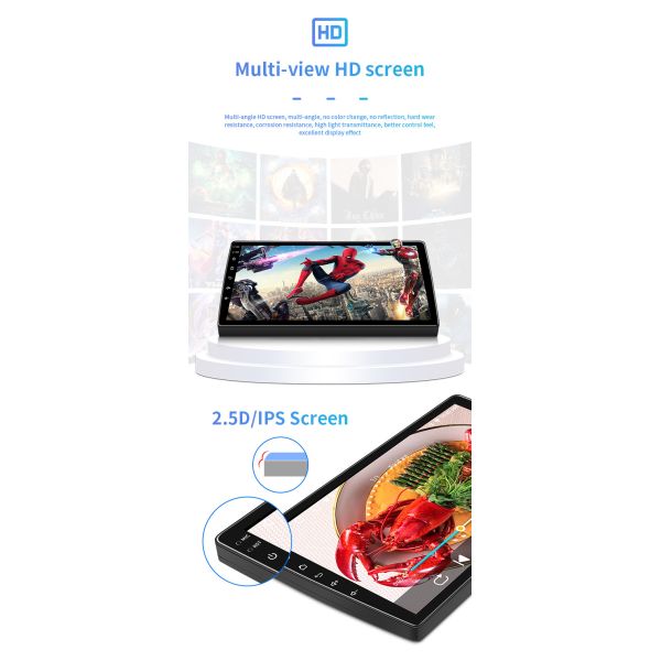 10 Inch Android Car Audio GPS Navigation 4 Core Intelligent Big Screen Central Control Display Integrated Machine