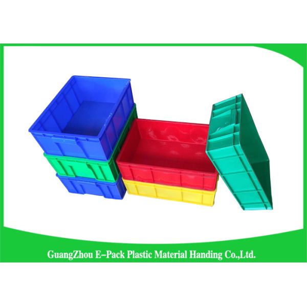 Top Plastic Solid Stacking Storage Bins , Agriculture Large Plastic Storage Boxes