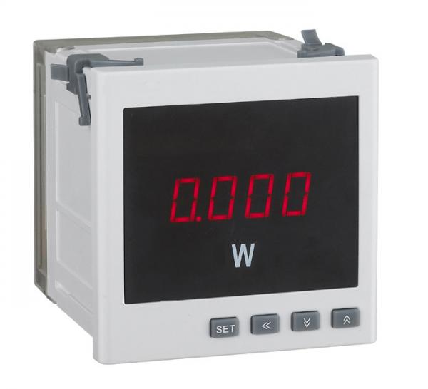 Cheap Isolation Digital Power Meter , 72*72mm Electronic Energy Meter 2 Programable Alarms for sale