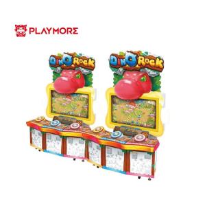 China 220V Dino Rock Kids Coin Op Arcade Machines 3 Players Large LCD Screen on sale