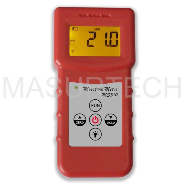 MS310 Inductive Moisture Meter Measuring Moisture Content of Wood,Paper,Bamboo,