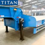 TITAN 3 axles drop deck lowbed 60 Tons low bed/loader semi trailer for sale