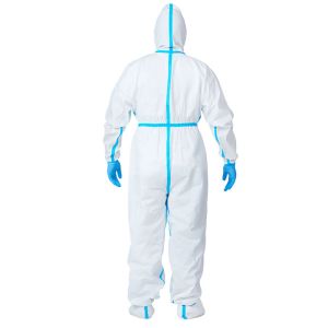 Buy cheap EN14126 Against Blood Disposable Protection Clothing Medical Protective Coverall from wholesalers