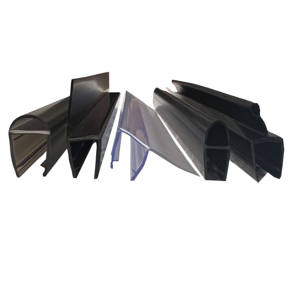 Silicone Curved Rubber Plastic Seal for Custom Shape H Shape PVC Bath Shower Screen