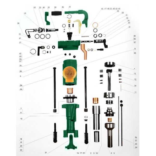 Mining Industry Pneumatic Rock Drill Parts Steel Puller Spring High Performance