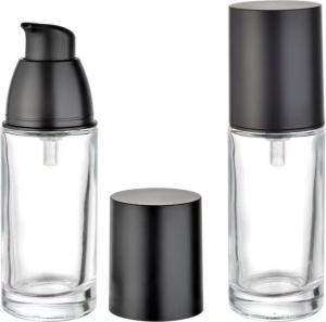 0.23 /-0.02ml Output Cosmetic Pump Bottle With Black Pump Cap And 0.25 Ml Pump Dosage