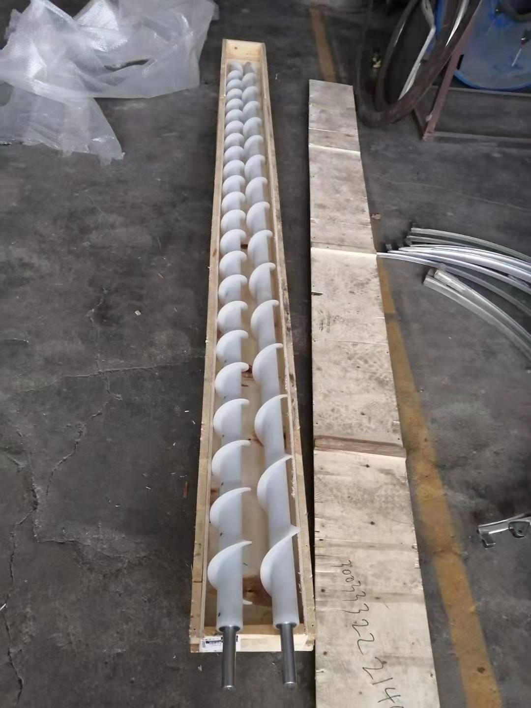 Customized Standard/ Vertical / Inclined / leveling Plastic PP screw conveyors For Conveying Cotton Seed