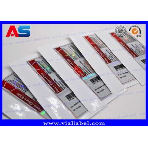 Hologram Peptide Bottle Labels Vinyl Custom Label Printing For Vials