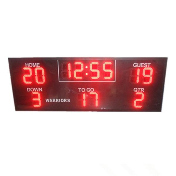Cheap Portable Digital Scoreboard , Wireless Football Scoreboard Back Maintenance for sale