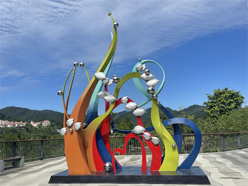 Engine Modeling Sculpture Furniture Art Mirror Surface Round Stainless Steel Table