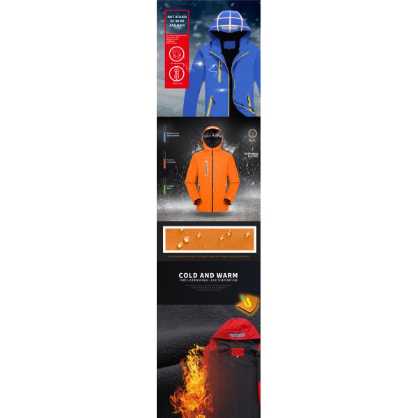 Work Outer Wear Apparel Uniform Soft Shell Waterproof Windproof Windbreaker