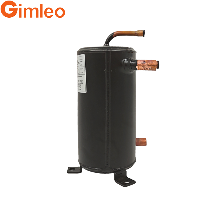 Gimleo Tube In Shell Heat Exchanger R32 HVAC Condenser RAH04-CMF 9.52mm Refrigerant Outlet