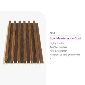 Hotel Residential WPC Wood Interior Decoration Great Wall Panels Decorative WPC Fluted Wall Panel