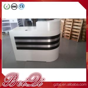 Best white reception counter supermarket modern checkout counter reception desk beauty salon wholesale
