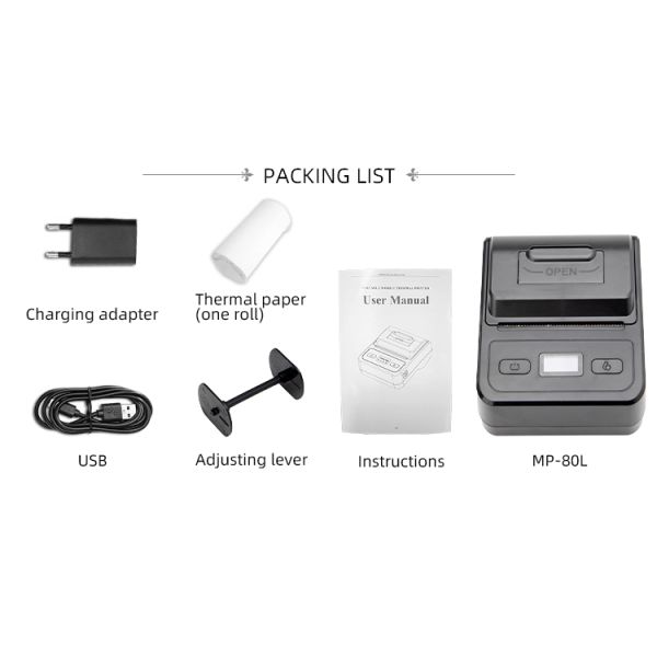 MP-80L Thermal Label Maker The Ultimate Solution for 80MM Sticker Printing and Labeling