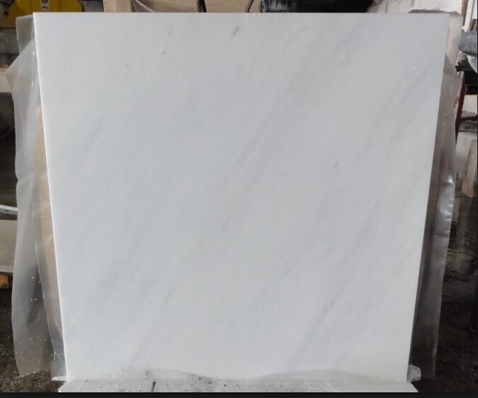 Custom Size White Marble Stone Flooring With 11.5Mpa Bending Resistance