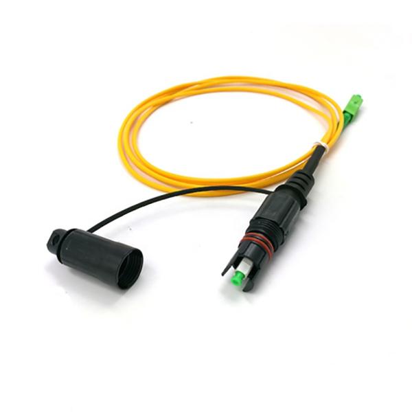 Cheap Waterproof Mini SC/APC To SC/APC FTTH Fiber Optic Patch Leads for sale