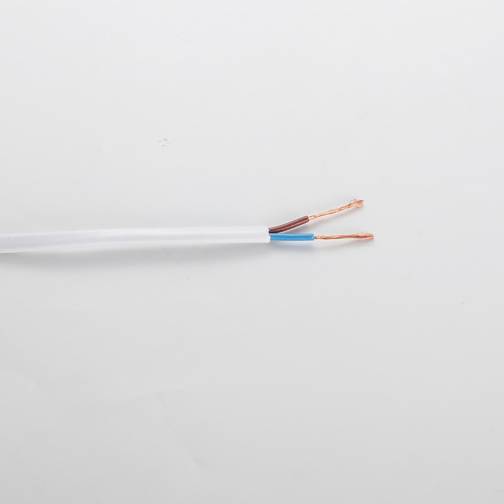CE PVC Copper Flat Twin Core Cable , Mildewproof Flat Electrical Cable