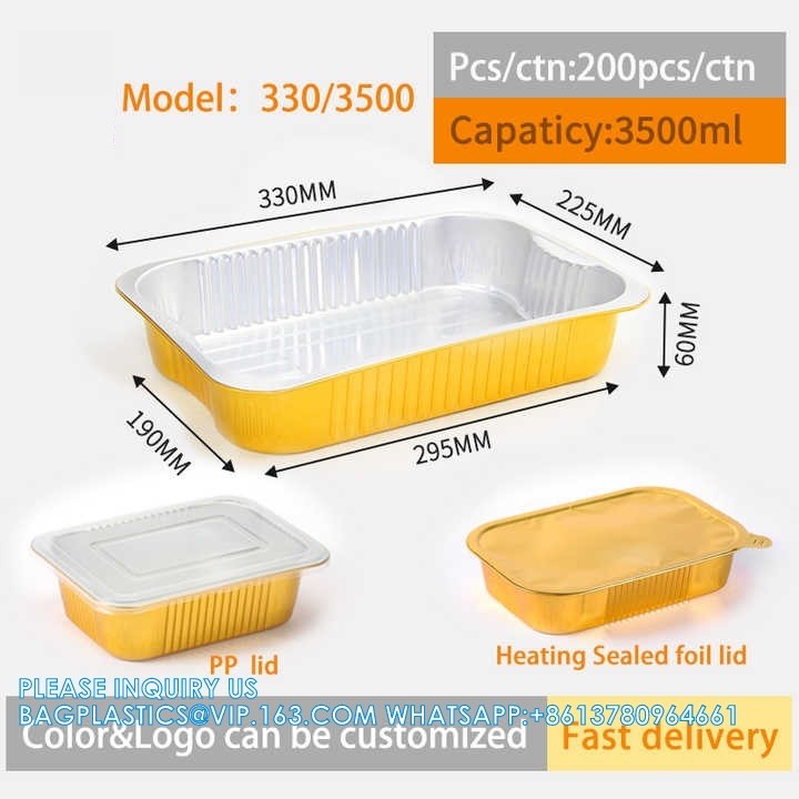 475ml Length 161MM, Sturdy Aluminum Foil Pans With Lids For Cooking, Baking, Reheating, Freezer, Oven, Recyclable