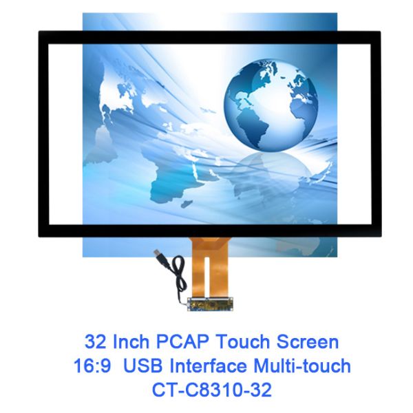 Capacitive 32 Inch Touch Screen Panel Kit PCAP ITO Technology With USB Cable