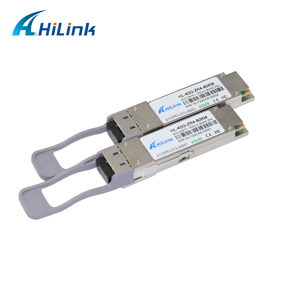 40G QSFP+ ZR4 80KM 1310nm Optical Transceiver Module LC Connector