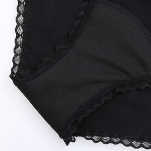 Best Fashion lace design Menstrual Panties Plus Size Women Soft Anti-bacterial Period Panties 4 layer period panties wholesale